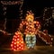 Glitzhome® Lighted Fall Scarecrow & Pumpkin Outdoor Decor with Warm White LED Lights Set